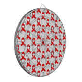 Rode Lint Patroon Dartbord (Voorkant Links)