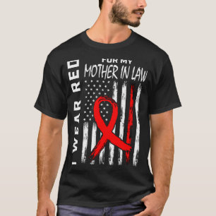 Rode lint voor hartziekte van mijn schoonmoeder be t-shirt