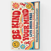 Rode Lint Week School Spandoek (Verticaal)