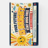 Rode Lint Week School Spandoek (Verticaal)