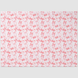 Rode linten & roze stippen tissuepapier