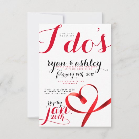 Rode lintharten! kaart (Voorkant)