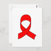 Rode linttekening briefkaart (Voorkant / Achterkant)