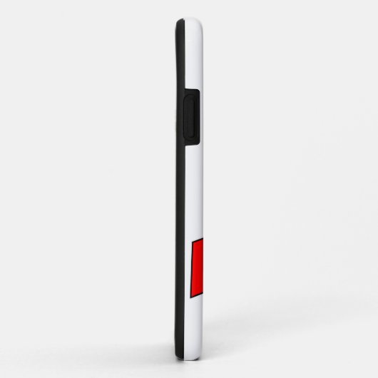 Rode linttekening Case-Mate iPhone case (Achterkant/rechts)