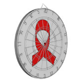 Rode linttekening dartbord (Voorkant Links)