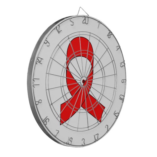 Rode linttekening dartbord (Voorkant Links)