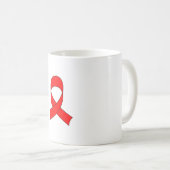 Rode linttekening koffiemok (Voorkant rechts)