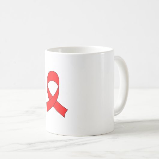 Rode linttekening koffiemok (Voorkant rechts)