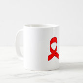 Rode linttekening koffiemok (Voorkant links)