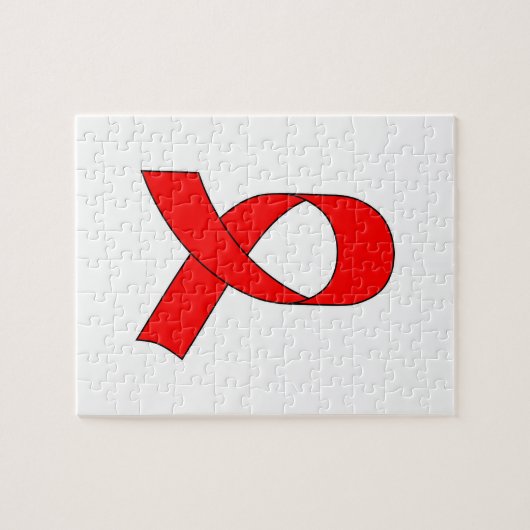 Rode linttekening legpuzzel (Horizontaal)