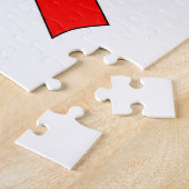 Rode linttekening legpuzzel (Zijkant)