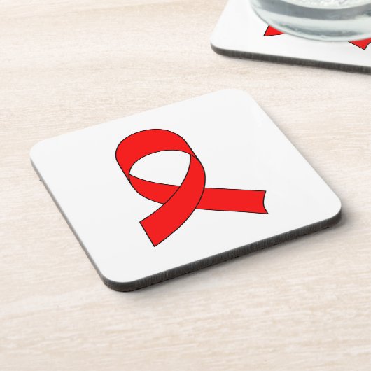 Rode linttekening onderzetter (Linkerzijde)