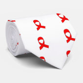 Rode linttekening stropdas (Opgerold)