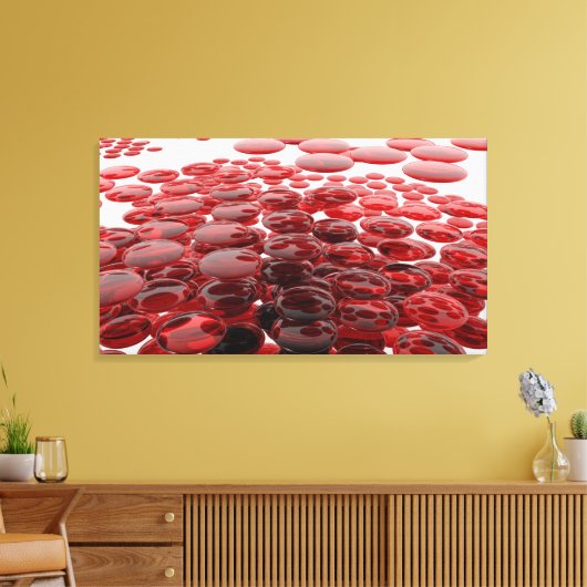 Rode linzen canvas afdruk (Insitu (Woonkamer))