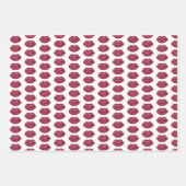 Rode Lippen Bruidsbruiloft Inpakpapier Vel (Voorkant)