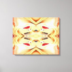 Rode Lippen Canvas Afdruk