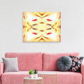 Rode Lippen Canvas Afdruk (Insitu (Woonkamer))