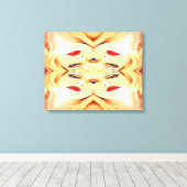 Rode Lippen Canvas Afdruk (Insitu (Houten vloer))
