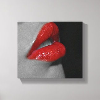 Rode Lippen Canvas Print