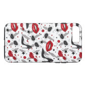 Rode Lippen Case-Mate iPhone Case (Achterkant (Horizontaal))