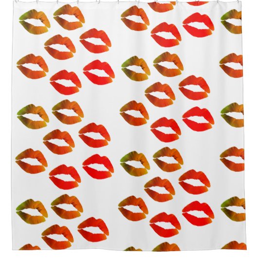 Rode Lippen Douchegordijn (Voorkant)
