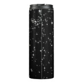 Rode Lippen Druppelend van Glitters Glam Glans Thermosbeker (Achterkant)