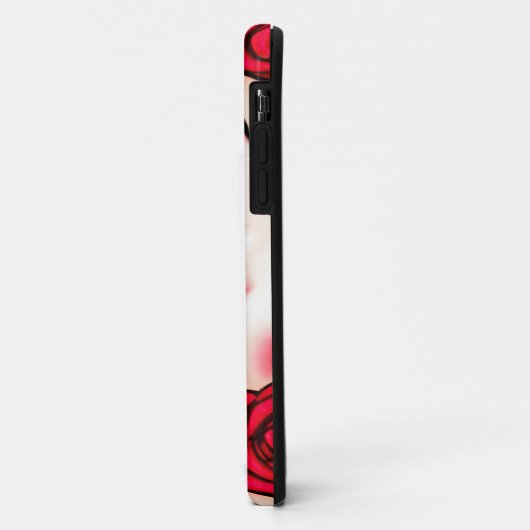 Rode Lippen en Rode Rozen Patroon Case-Mate iPhone Case (Achterkant/links)