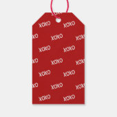 Rode Lippen Flirterige Kus Liefde XOXO Cadeaulabel (Achterkant)