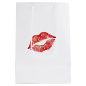 Rode lippen Flirty Kus Liefde Medium Cadeauzakje (Achterkant)