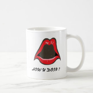 rode lippen, HOE DOE JE? Koffiemok