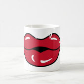 Rode lippen keramische koffie mok voor sassy slokj (Center)