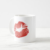 Rode lippen koffiemok (Voorkant links)