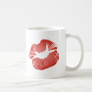 Rode lippen koffiemok