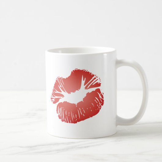 Rode lippen koffiemok (Rechts)