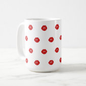 rode lippen koffiemok (Voorkant links)