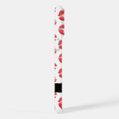 Rode lippen, kus, lippenstift, Jouw naam, personal iPhone Hoesje (Rechterkant)