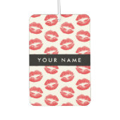 Rode lippen, kus, lippenstift, Jouw naam, personal Luchtverfrisser (Voorkant)