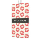 Rode lippen, kus, lippenstift, Jouw naam, personal Luchtverfrisser (Links)