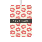 Rode lippen, kus, lippenstift, Jouw naam, personal Luchtverfrisser (Achterkant)