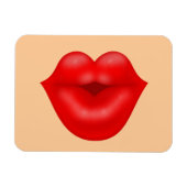 Rode lippen kus magneet (Horizontaal)