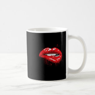 Rode Lippen Kus Meisje T-shirt Verjaardag Kerstcad Koffiemok