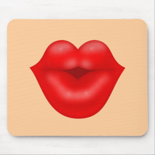 Rode lippen kus muismat