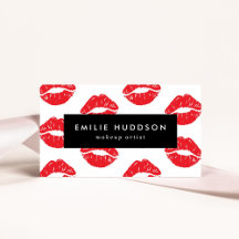 Rode lippen, kus, patroon van lippen, make-up arti