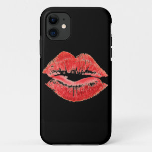 rode lippen kus printdoos iPhone 11 hoesje