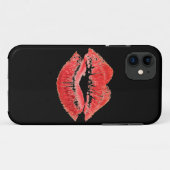 rode lippen kus printdoos Case-Mate iPhone case (Achterkant (horizontaal))