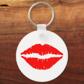 RODE LIPPEN KUS SLEUTELHANGER (Achterkant)