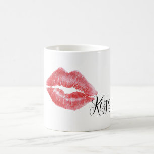 Rode Lippen Kusjes Koffiemok