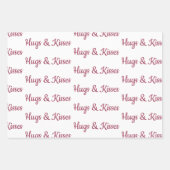 Rode lippen kussen harten inpakpapier vel (Voorkant 2)