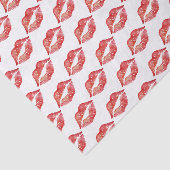 Rode lippen kussen ondeugende liefde tissuepapier (Detail)