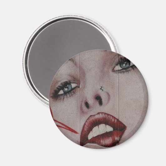 Rode lippen magneet (Voorkant / Achterkant)